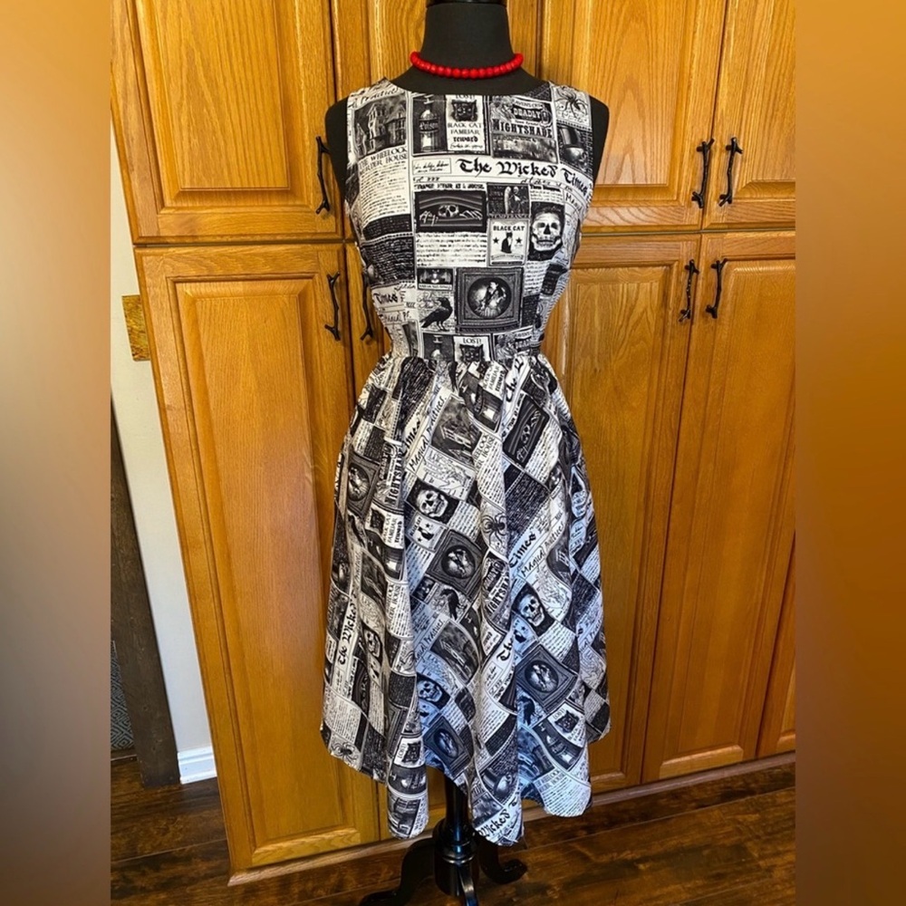 SPOOKY HAUNTED MACABRE DARK SWING PINUP HALLOWEEN RETRO DRESS